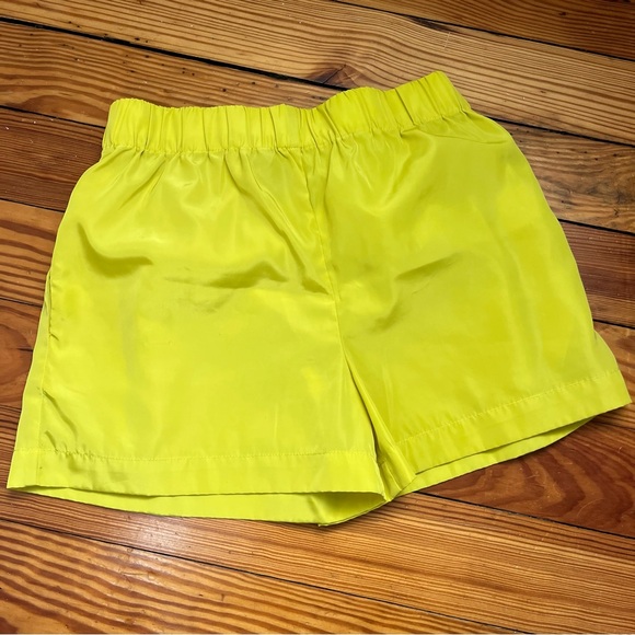 Anthropologie Yellow Athletic Shorts with Pockets - Picture 3 of 4